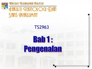 Bab 1 : Pengenalan - slide 1