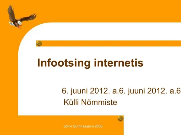 Infootsing internetis
