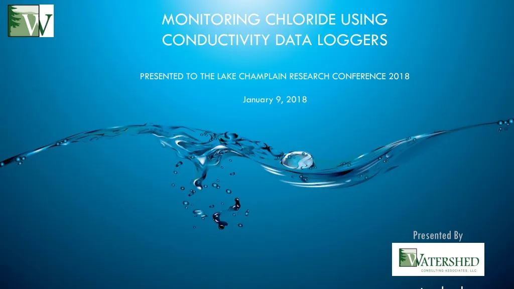 monitoring chloride using conductivity data