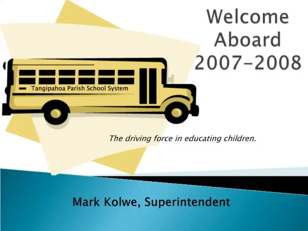 Welcome Aboard 2007-2008