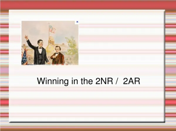 Winning in the 2NR / 2AR