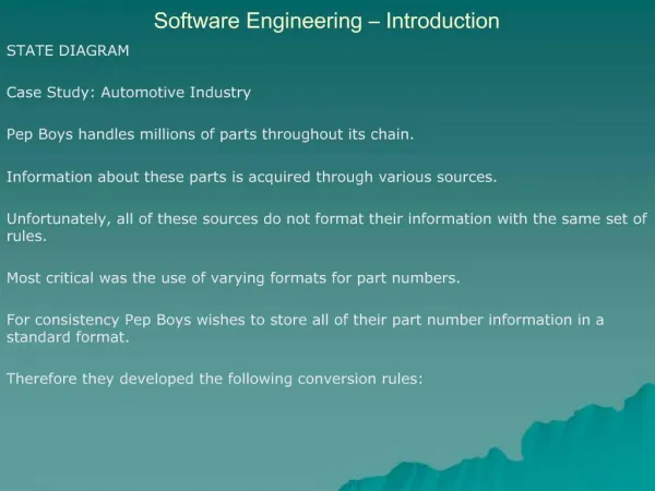 Software Engineering Introduction