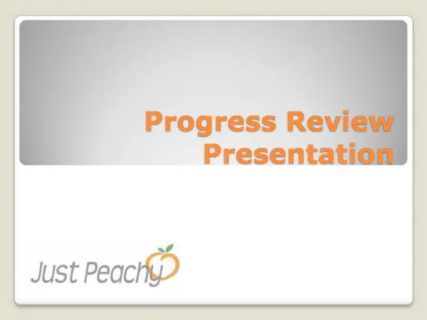 Progress Review Presentation