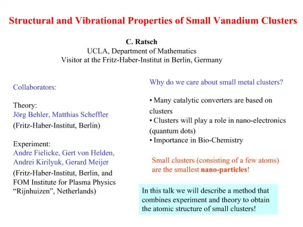 Structural and Vibrational Properties of Small Vanadium Clusters