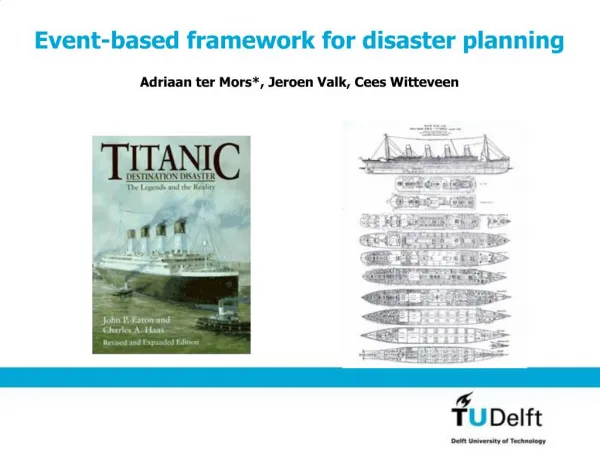 Event-based framework for disaster planning