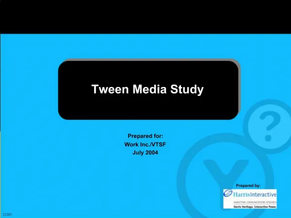 Tween Media Study