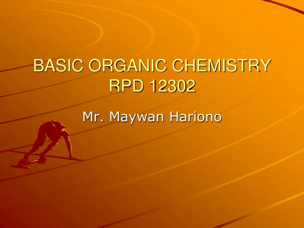 basic organic chemistry rpd 12302