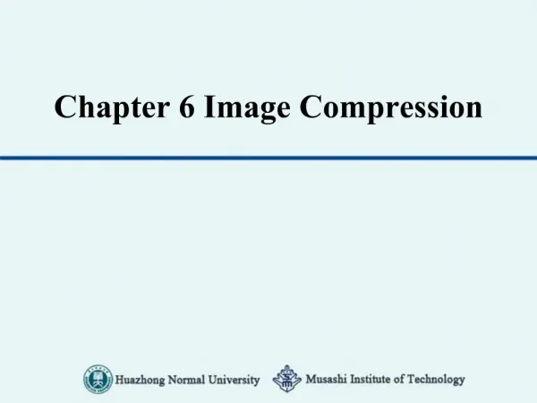 Chapter 6 Image Compression