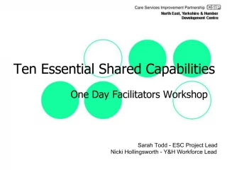 Ten Essential Shared Capabilities - slide 1