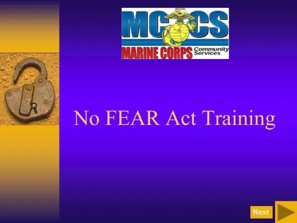 No FEAR Act Training