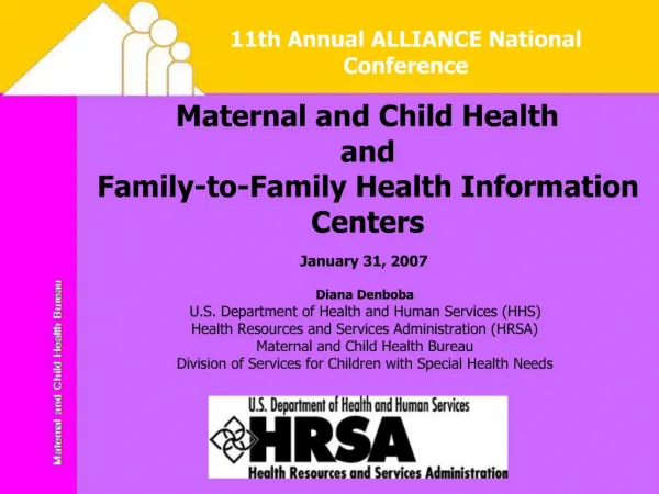 Maternal and Child Health and Family-to-Family Health Information Centers