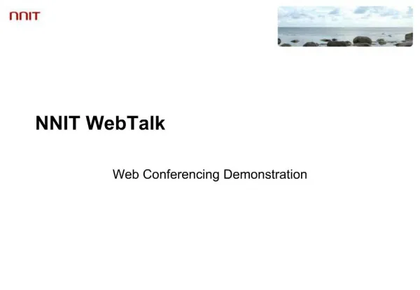 NNIT WebTalk