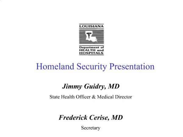 Homeland Security Presentation