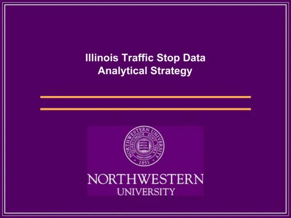 Illinois Traffic Stop Data Analytical Strategy