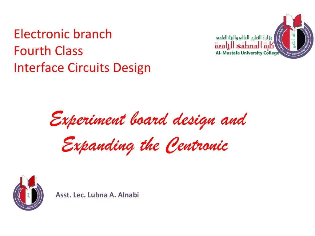 electronic branch fourth class interface circuits
