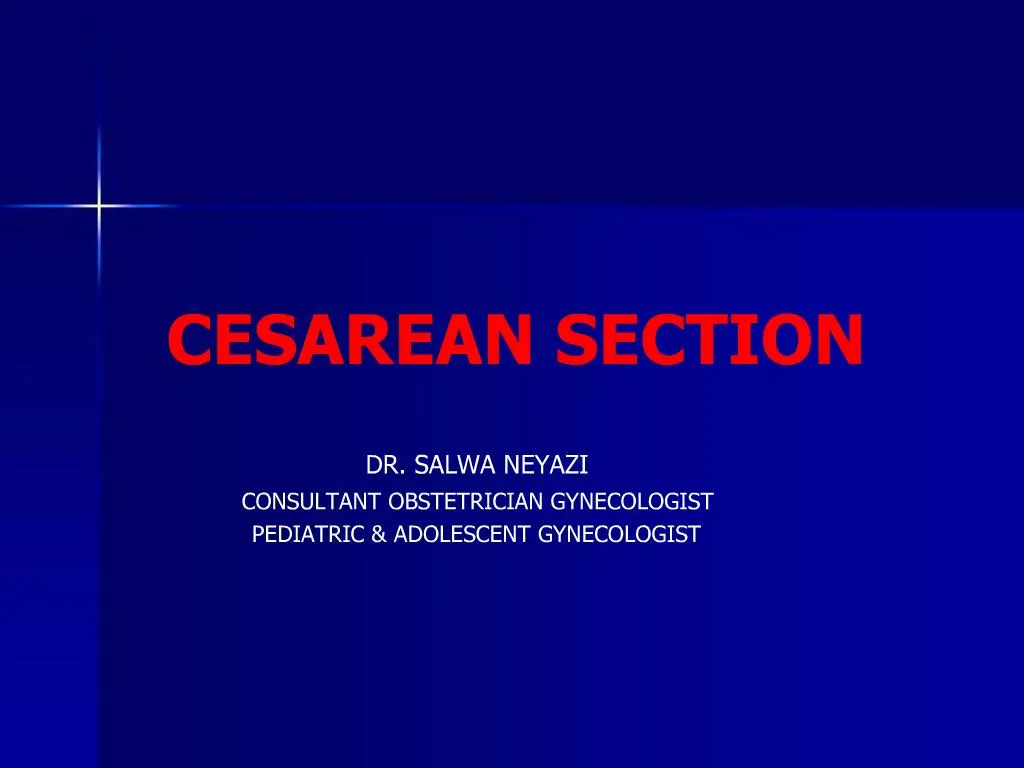 cesarean section case presentation ppt