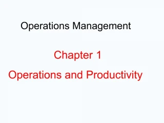 Operations Management - slide 1
