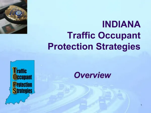 INDIANA Traffic Occupant Protection Strategies