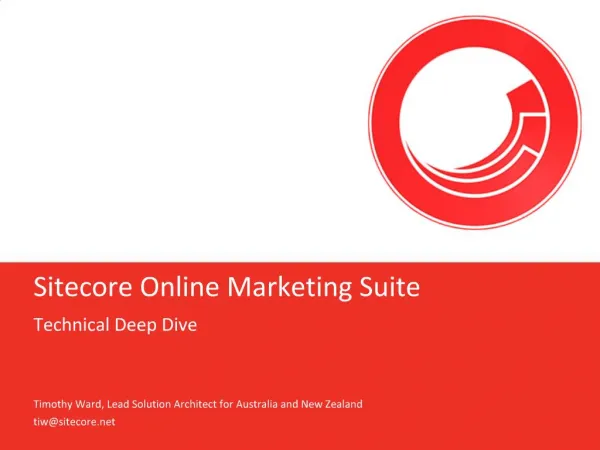 Sitecore Online Marketing Suite