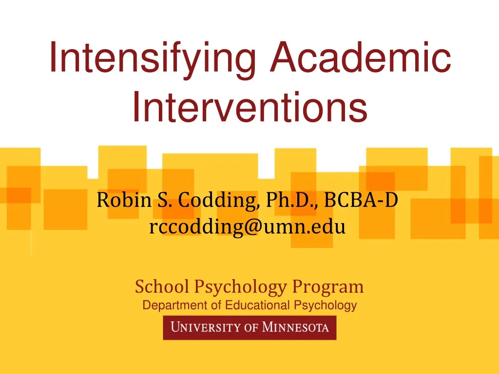 intensifying academic interventions