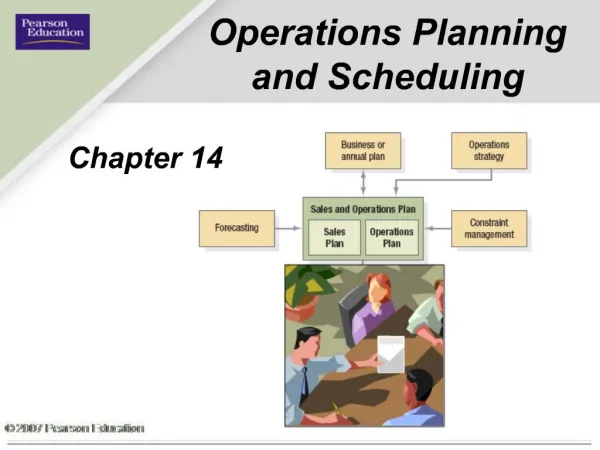 Operations Planning and Scheduling