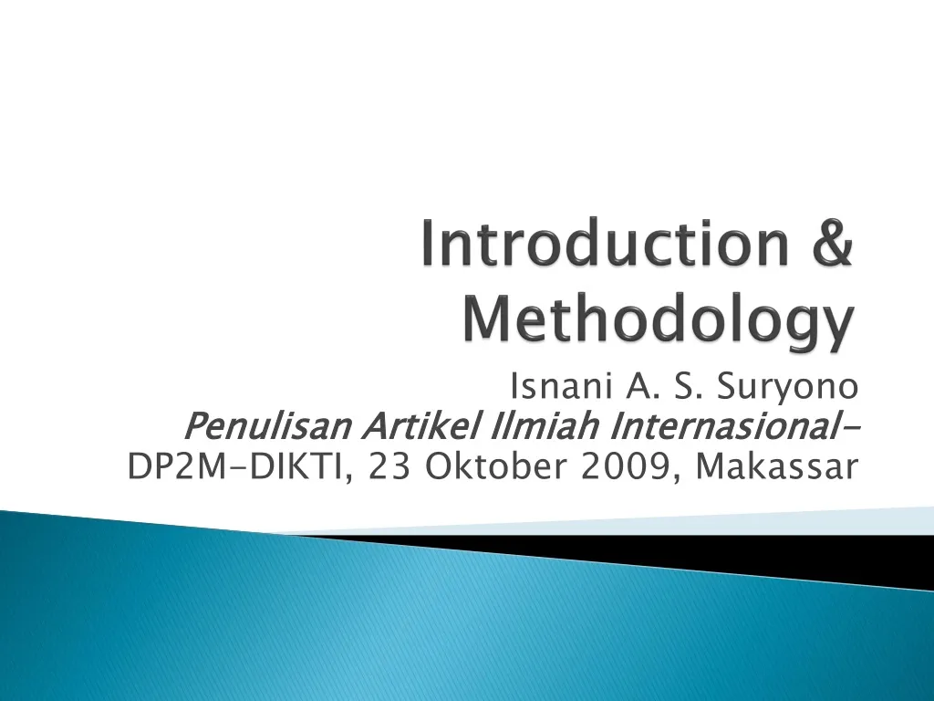 introduction methodology