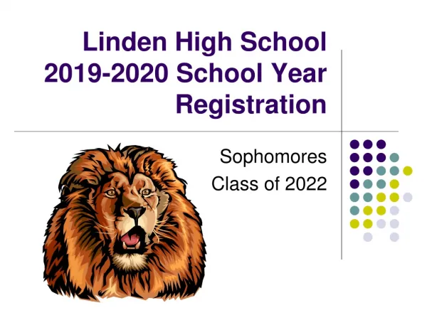 Linden High School 2019-2020 School Year Registration