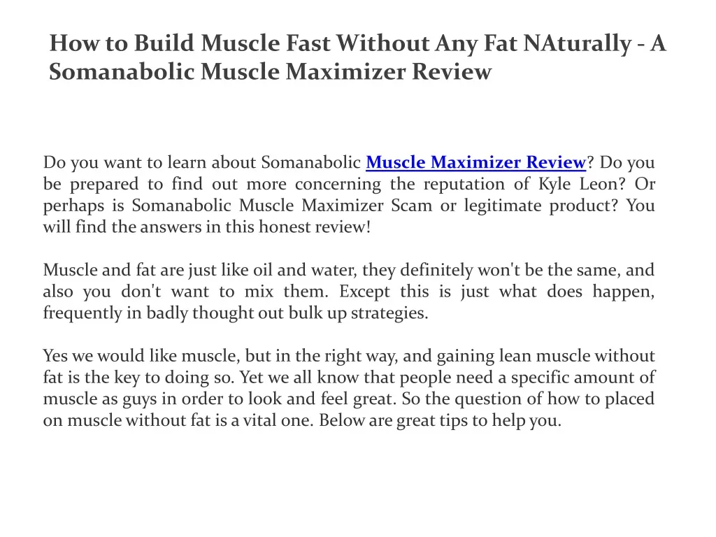 how to build muscle fast without