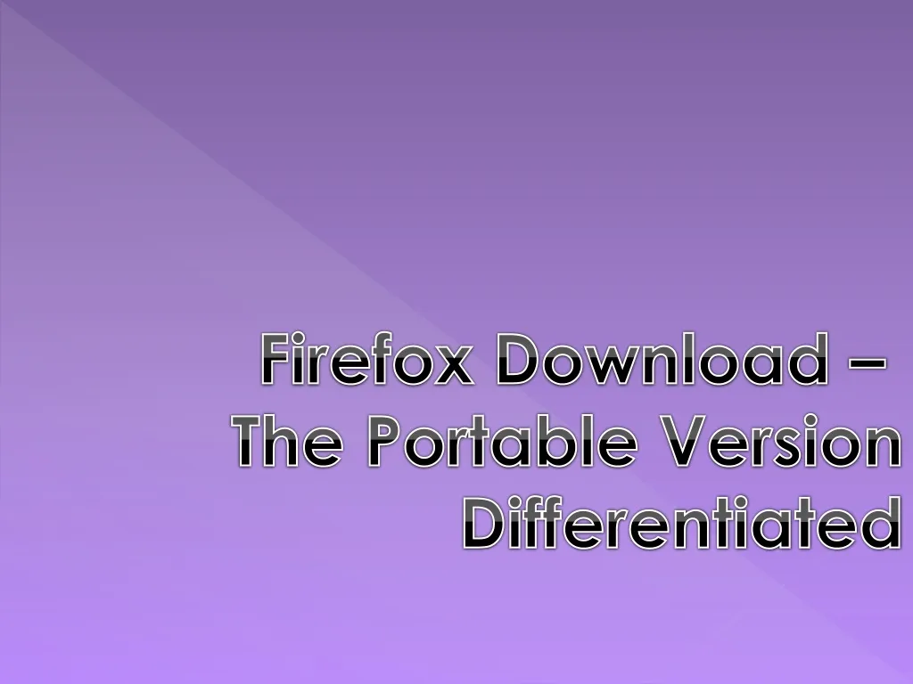 firefox download the portable version