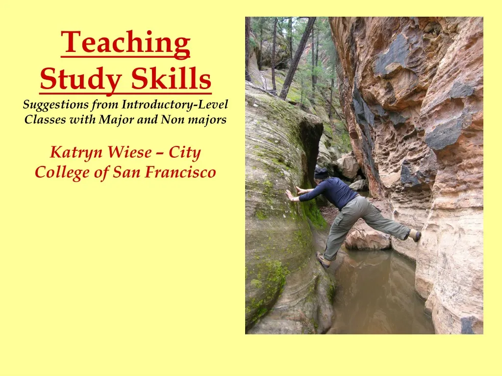 teaching study skills suggestions from