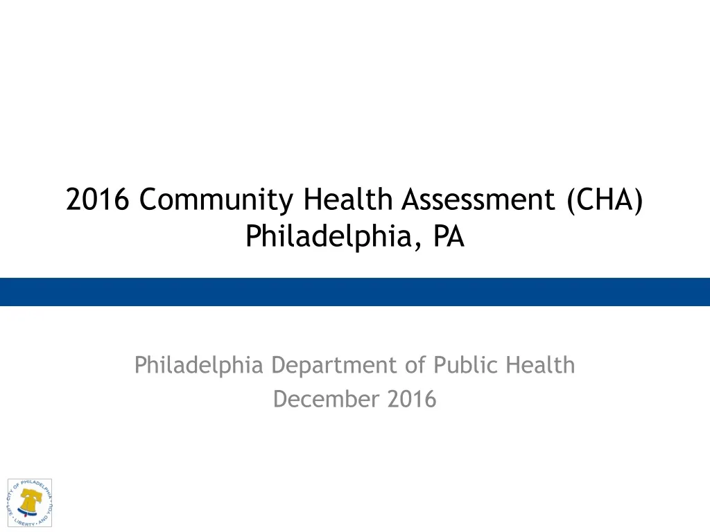 2016 community health assessment cha philadelphia pa