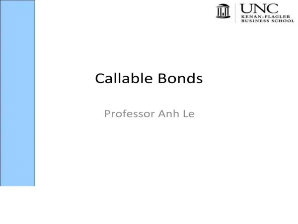 Callable Bonds