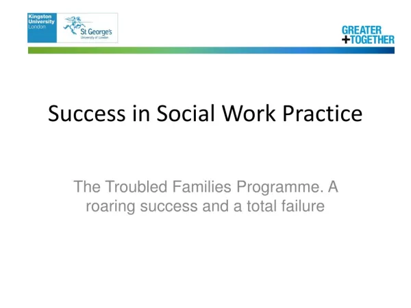 Success in Social Work Practice