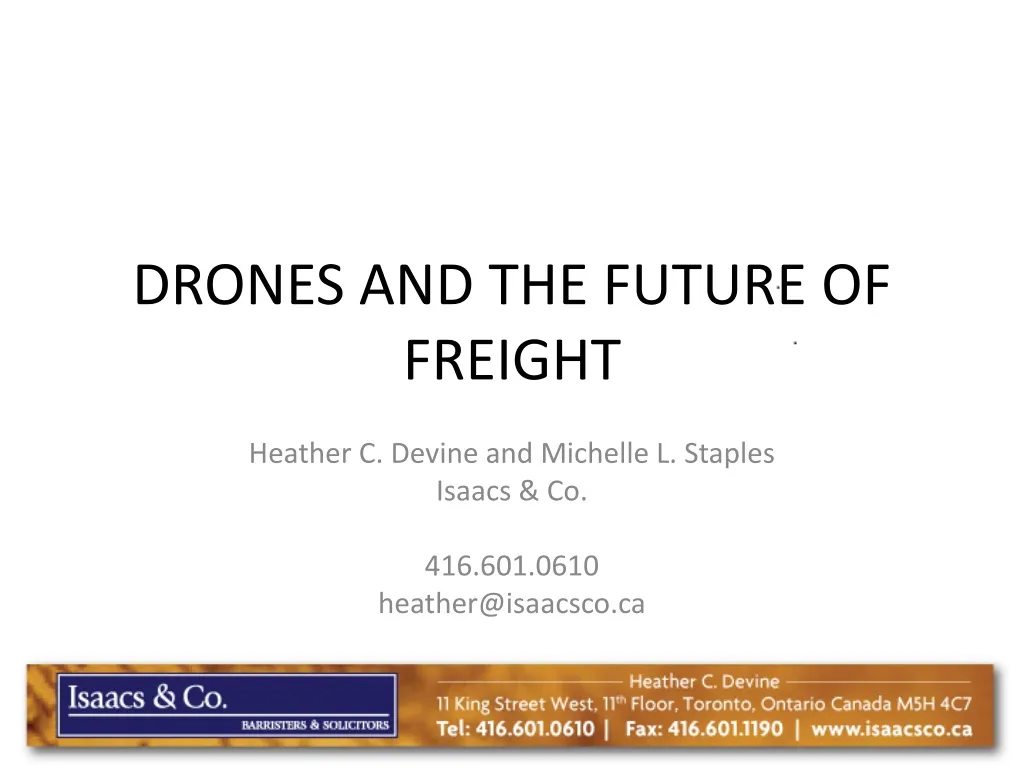 drones and the future of freight