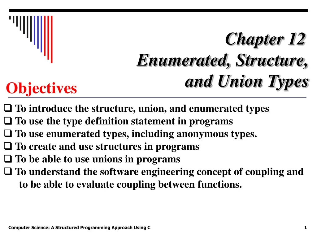 chapter 12 enumerated structure and union types