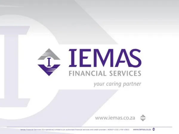 IEMAS FINANCIAL SERVICES CO-OP LTD