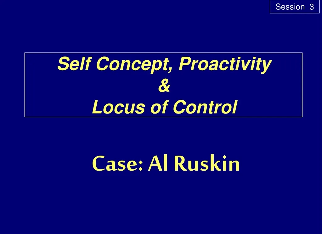 self concept proactivity locus of control
