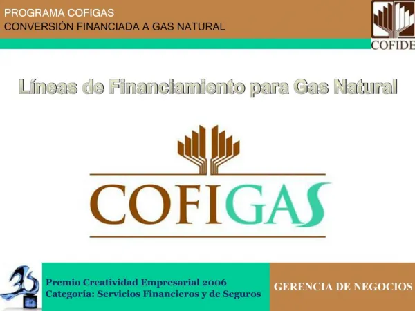 L neas de Financiamiento para Gas Natural