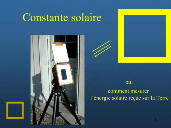 Constante solaire