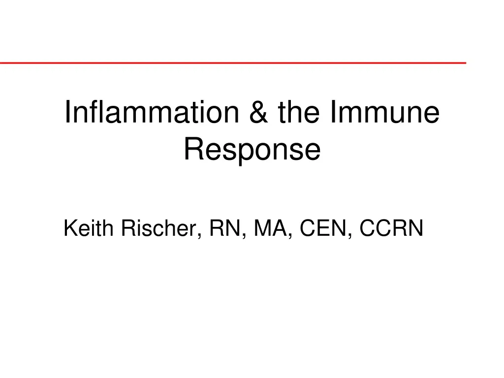 inflammation the immune response