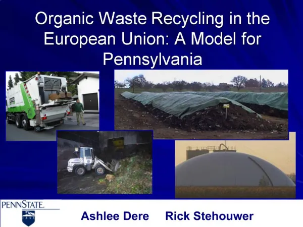 Organic Waste Recycling in the European Union: A Model for Pennsylvania