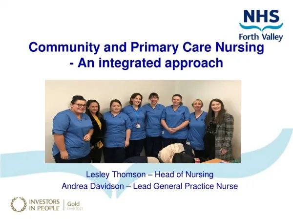 Community and Primary Care Nursing - An integrated approach