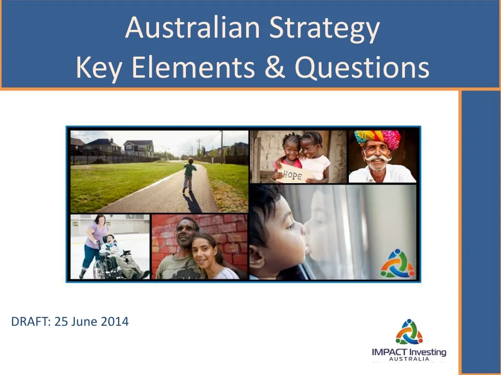 australian strategy key elements questions