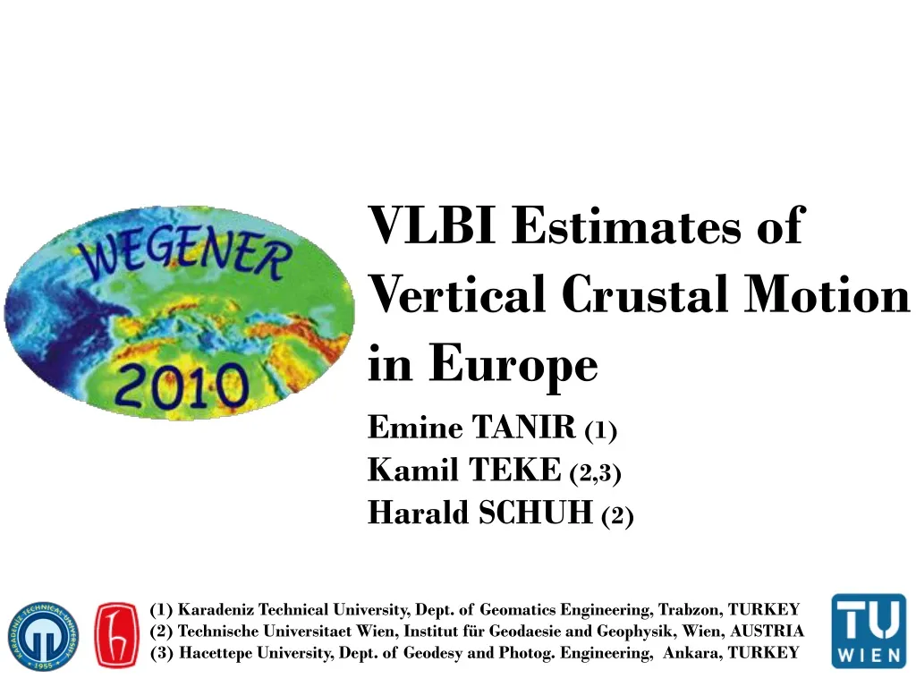 vlbi estimates of vertical crustal motion