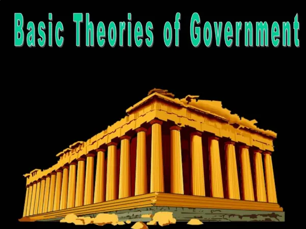Basic Theories of Government