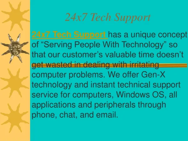 24x7 Tech Support