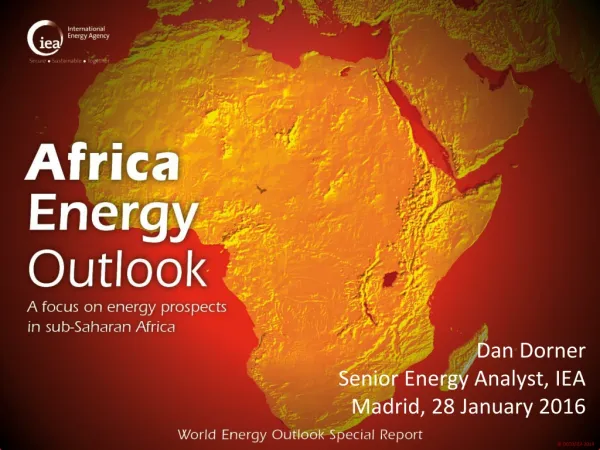 Dan Dorner Senior Energy Analyst, IEA Madrid, 28 January 2016