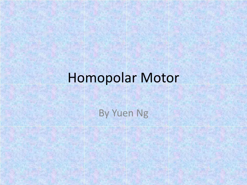 homopolar motor