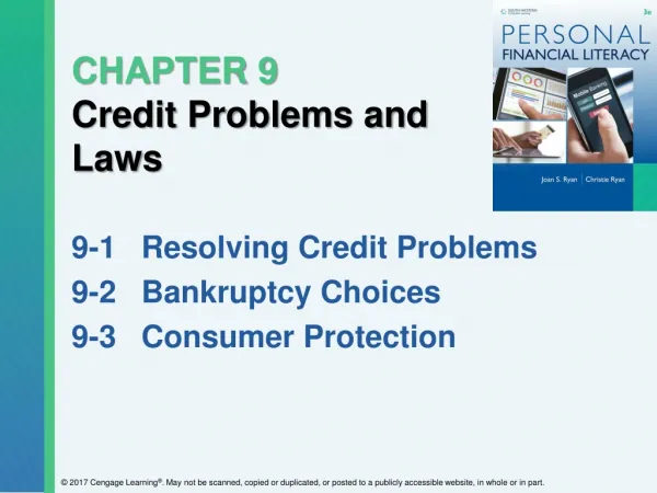 CHAPTER 9 Credit Problems and Laws