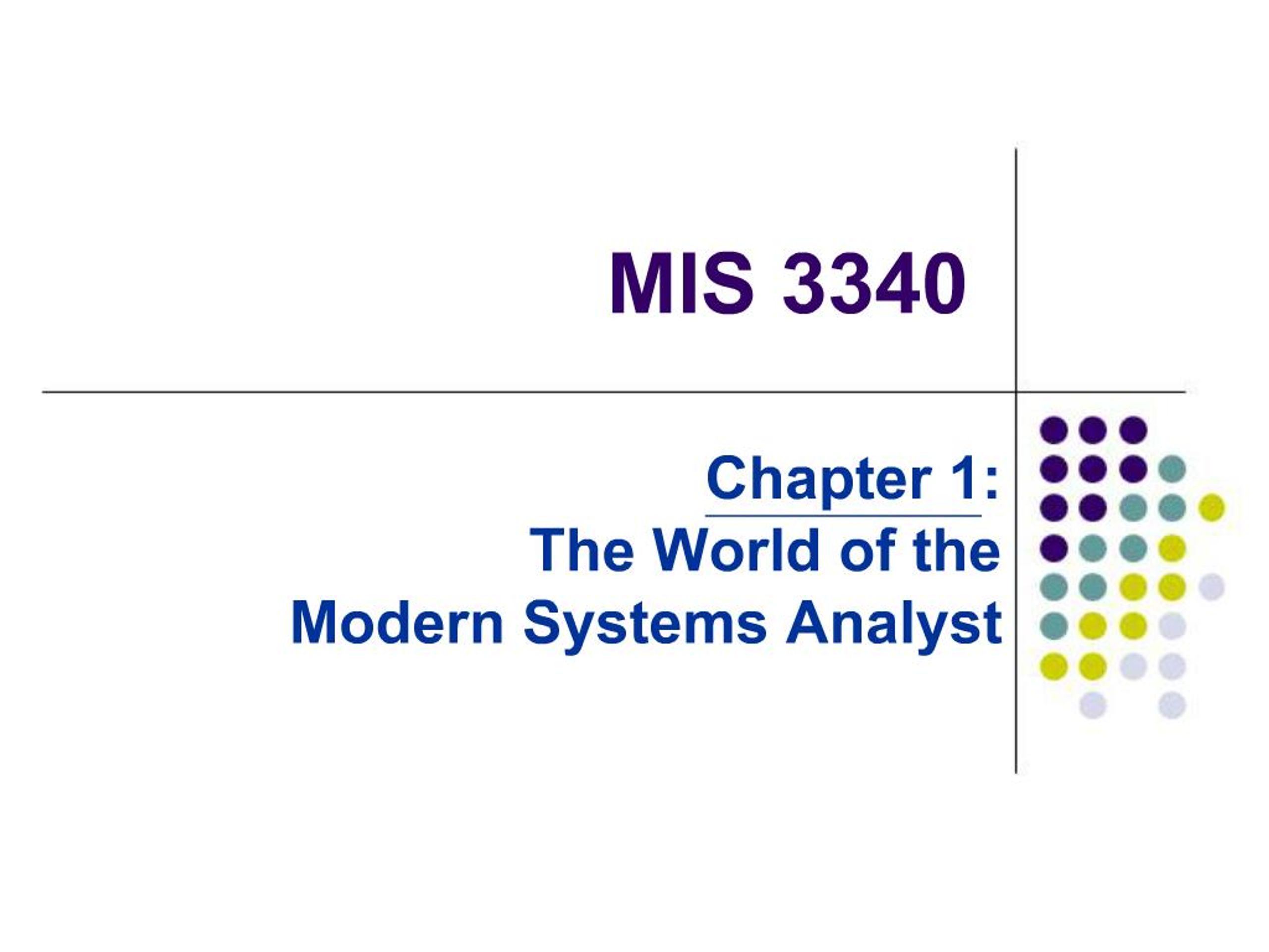 PPT - MIS 3340 PowerPoint Presentation, free download - ID:466979